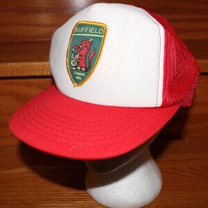 3/$77❤️unworn NUFFIELD 1963 CANADA trucker hat mesh cap Farming Agriculture Crop
